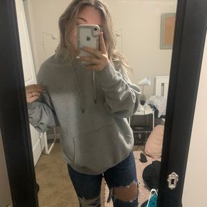 Grey champion hoodie!!